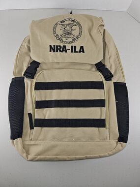 NRA-ILA Tan Tactical Backpack with Black Accents